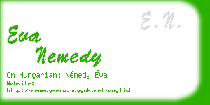 eva nemedy business card